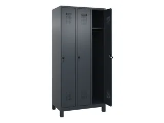 locker,HxBxD 1950x900x500mm,3vak,vak B 300mm,draaigrendel,voeten - 2
