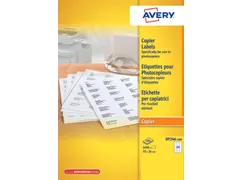Etiket Avery DP246-100 70x36mm wit 2400stuks