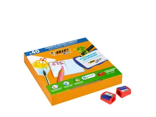 Kleurpotloden Bickids Multi Surface + 2 puntenslijpers ass 10kl 40st - 4