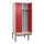 locker met bank,voor scheiding van kleding,HxBxD 2120x800x815mm,2vak