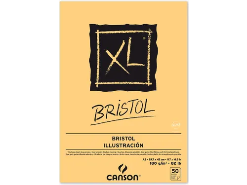 Bristolpapier Canson XL Bristol 50vel 180gr A3 extra wit