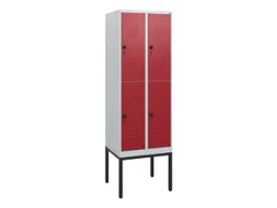 dubbeldekse locker,HxBxD 1950x600x500mm,2x2vak.,vak B 300mm