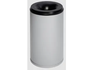 prullenmand zelfblussend 110 liter HxØ 750x465mm kop zwart zilver - 1