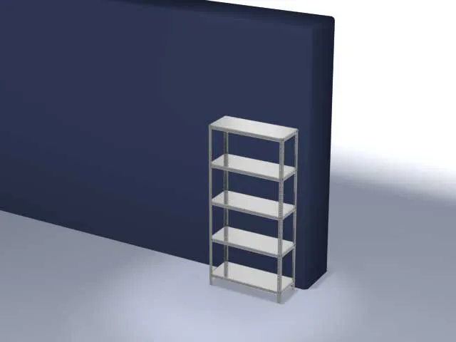 magazijnstelling,grondveld,HxBxD 2000x1000x400mm,vaklast 200kg