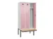 locker met bank,voor scheiding van kleding,HxBxD 2120x900x815mm,3vak