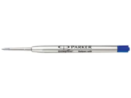 Balpenvulling Parker Quinkflow medium blauw blister à 3 stuks