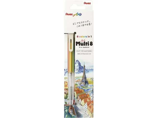 Vulpotlood Pentel XPH804 2.0mm multi 8 kleuren