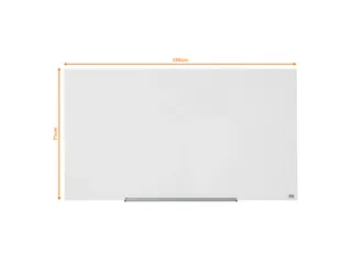 Glasbord Magnetisch Nobo Impression Pro 126x71cm briljant wit - 2