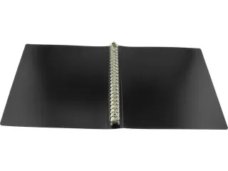Ringband Kangaro A4 23-rings 25mm O-mechaniek 1,2mm PP zwart - 2