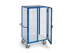 kastwagen,draagverm. 600kg,laadvl. LxB 980x700mm,houtplaat,3gaaswanden