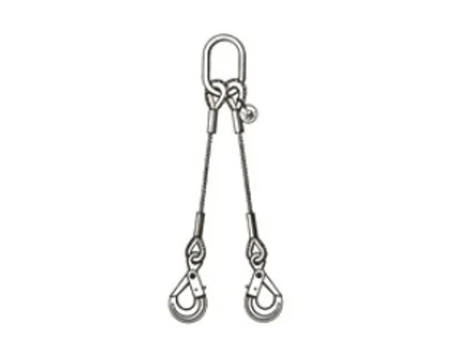 Élingue Multibrins 2Brins Cmu 0-45° 4 4T Ø Câble 18Mm Longueur Uti