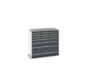 ladekast 1200x1300x750mm 7laden zware lasten RAL7035 front RAL7016 - 7