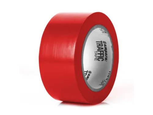 tape,standaardkleur,PVC,rood,band LxB 33mx75mm