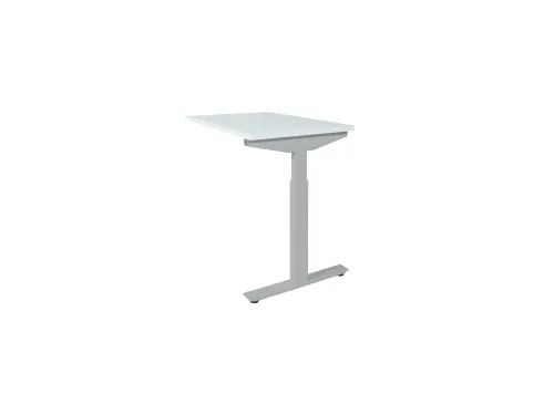 Linesto Plus Aanbouw hoogte instelbaar 120x60cm Krijtwit, Alu T-poot