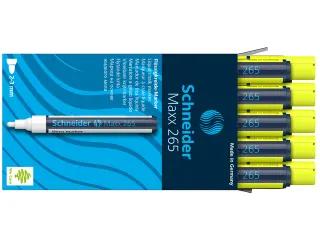 Krijtmarker Schneider Maxx 265 geel - 10