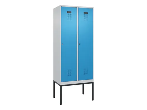 locker,HxBxD 2120x800x500mm,2vak,vak B 400mm,cil.-slot,voetonderstel