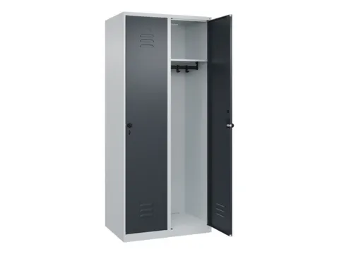 Armoire vestiaire HxlxP 1850x800x500mm 2compart. larg. compart. 400mm
