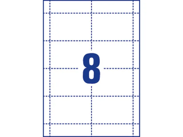 Badgekaart Avery L4728-20 60x90mm microperforatie 160 stuks