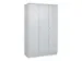 locker voor scheiding van kleding,HxBxD 1950x1200x500mm,3vak