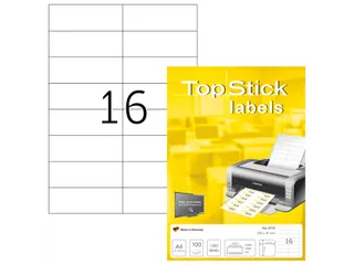 Etiketten universele labels A4 permanent 70x37mm Wit 1600 stuks - 3