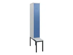 locker met bank,HxBxD 1950x300x815mm,1vak,vak B 300mm,cil.-slot