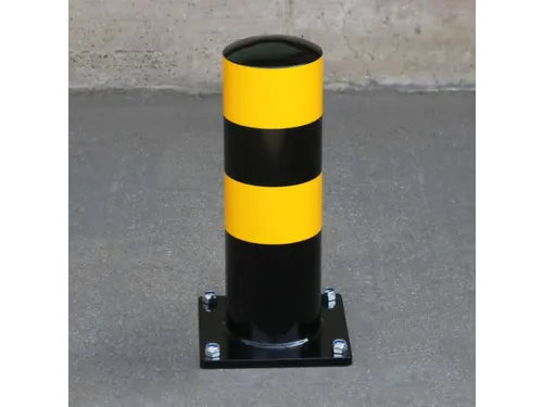 aanrijdbeveiliging paal,HxØ 500x159mm,staal,zwart/geel