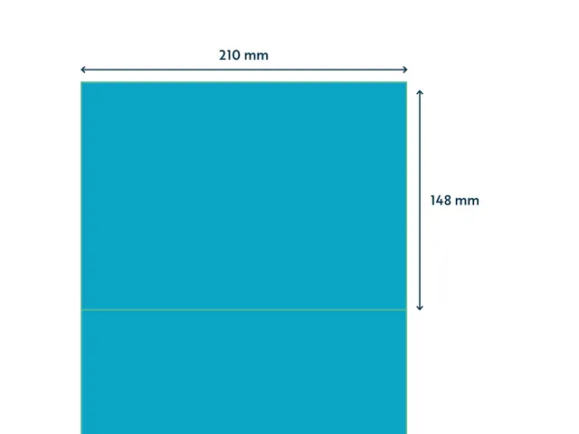 Gekleurde Etiketten 210x148mm Blauw 42823 1000 Vel