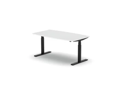 Elektrisch Ihv Vergadertafel Vatvorm 1600X800Mm Zwart + Wit Blad