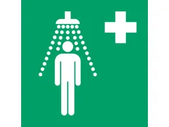 Pictogram bordje Nooddouche 300x300mm
