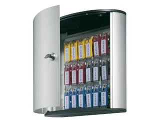 Sleutelkast Aluminium Durable 302x160x118mm 18 Sleutels Cilinderslot - 1