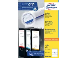 Rugetiket Avery Zweckform breed 192x59mm Wit L6061 400 stuks