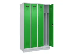 locker voor scheiding van kleding,HxBxD 1950x1200x500mm,4vak