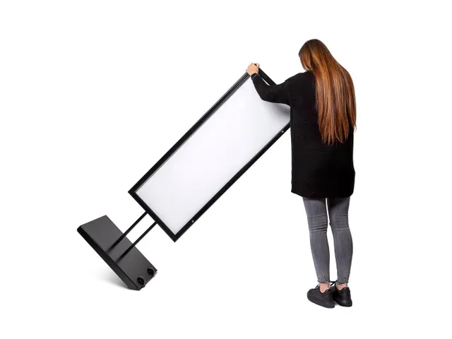 Outdoor Menustandaard Zwart 8xA4 Enkelzijdig