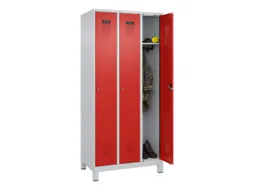 locker,HxBxD 1950x900x500mm,3vak,vak B 300mm,cil.-slot,voeten