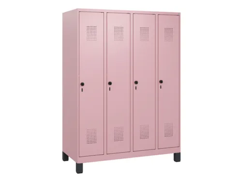 schoollocker,HxBxD 1630x1200x500mm,4vak,vak B 300mm,draaigrendel