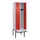 locker met bank,HxBxD 2120x600x815mm,2vak,vak B 300mm,cilinderslot