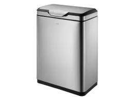Afvalbak Touch Pro Bin 20+20 Liter Mat Rvs