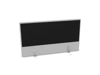 opzetpaneel bureau aanbouw achter MP-lichtgrijs BN8033-zwart 1000mm - 1