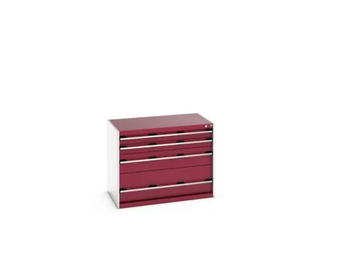 ladekast 800x1050x650mm 4laden zware lasten RAL7035 front RAL3004