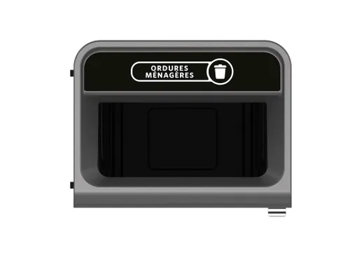 Configure Recyclingstation Ordures Menageres 125 Liter Antraciet Zwart