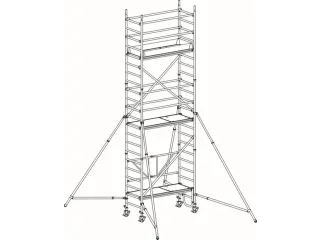 rolsteiger,reik H 6,75m,steiger H 5,99m,3platform(s),m. luik - 1