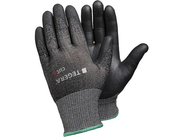 dans Australië Conform Handschoen Tegera 455, Maat 9 Polyurethaan Zwart | WerkhandschoenOnline.nl