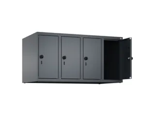 opzetkast,v. locker,4vak.,vak B 250mm,HxBxD 500x1000x500mm,vleugeldeur - 2