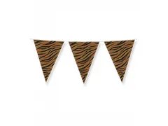 Slinger Folie vlaggen Party Flags foil Tiger Safari 30cmx10m