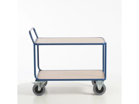 tafelwagen,draagverm. 500kg,2etage(s),laadvl. LxB 1000x700mm,houtetage