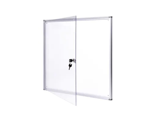 Binnenvitrine wand MAULextraslim whiteboard 6xA4 met slot