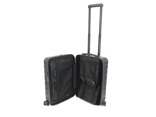 Reistrolley JSA maat S 54,5 x 35,5 x 20,5 cm mat zwart gerecycled ABS