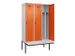 locker met bank,voor scheiding van kleding,HxBxD 2120x1200x815mm,3vak