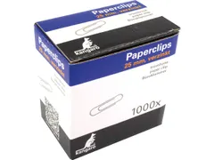 Paperclip Kangaro 25 mm, rond, doosje à 1000 stuks, verzinkt