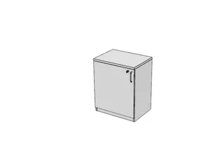 kantoorkast,HxBxD 720x600x445mm,Bl-wit - 1